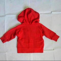 80cm 使用数回　赤いパーカーの画像