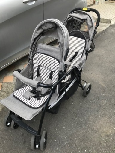 （取引決定）【KATOJI】縦型の二人乗りベビーカー（タンデムストローラー）