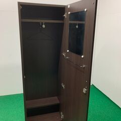 中古 KOKUYO H1800 木製ワードローブ 鍵付き MGH-TS35 2019年製　龍ヶ崎倉庫の画像