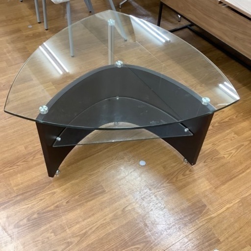 ガラストップローテーブル【トレファク 川越店】