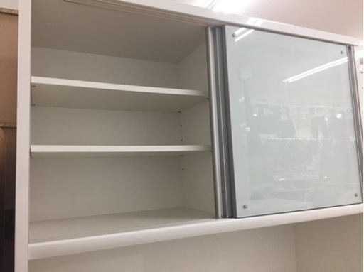 松田家具のレンジボード（ブラウン×ホワイト）です。【トレファク東大阪店】