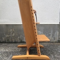 【レア廃盤品】MOIZI モイジ社 モイジチェア1 ドイツ チェリー材 ベビーチェア 検ストッケ トリップトラップ ドイツ製 キッズチェアの画像