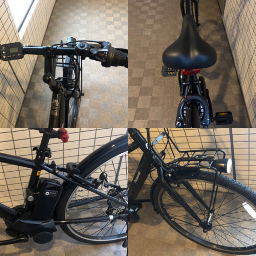 電動自転車 ベロスター ブラック パナソニック スポーツ 700×38C 8AH 外装7段変速 メーカー保証付き 【最新モデル】 防犯