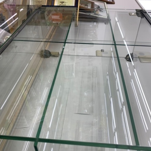 アンティーク　ガラスショーケース