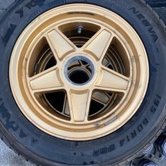 旧車　アルミホイール　センターロック　ハヤシレーシング　スーパーストリート　当時物　114.3 4穴　車検対応