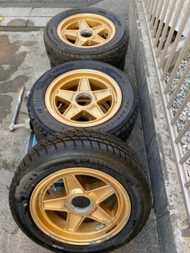 旧車　アルミホイール　センターロック　ハヤシレーシング　スーパーストリート　当時物　114.3 4穴　車検対応