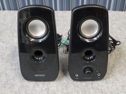 iBUFFALO BSSP28U Series ブラック マルチメディアステレオスピーカー USB電源タイプ