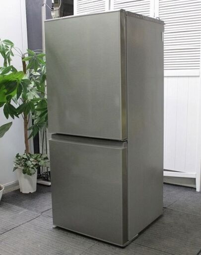 アクア 2ドア冷凍冷蔵庫 126L AQR-13K(S) シルバー 2021年製 AQUA 冷蔵庫 中古家電 店頭引取歓迎 使いまわし■R4474)