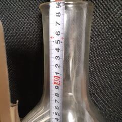 昭和レトロ　実験ガラス器具　ナスフラスコ　中古の画像
