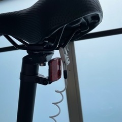 【お取引中】折り畳み自転車ログアウトランク　14インチ変速なし　ベージュ　サドル盗難防止ロック付きの画像