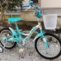 292.女児自転車18インチ(補助輪あり)