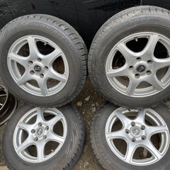 バリ山　BRIDGESTONE REVOGZ 195/65R15 スタッドレス  タイヤ　アルミホイール付き