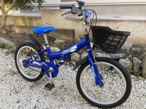 285.男児自転車18インチ(ブルー)
