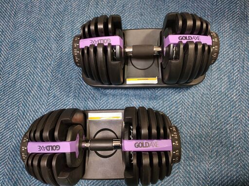 可変式ダンベル 24kg×2 フラットベンチセット 可変式ダンベル 24kg×2 フラットベンチセット