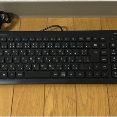 ELECOM有線キーボード(黒)