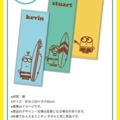 新品ミニオンTシャツとタオルセットの画像