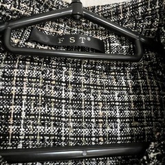 ショート丈ツイードブルゾン ツイードジャケットの画像