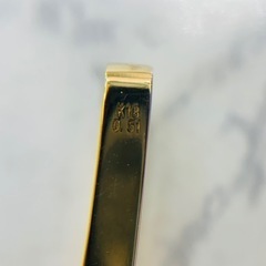 【新品】K18/K24 0.51ct ツバルホース1/2オンス　27.5g［143］の画像