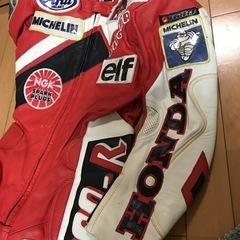 革ツナギ　レディース　Lサイズ　レーシングスーツ　カバー付きの画像