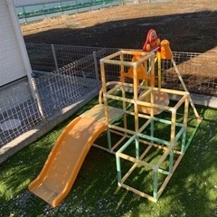 アンパンマンジャングルジム+滑り台+ブランコ