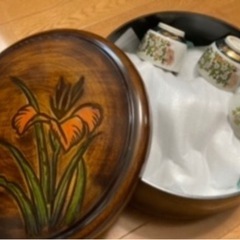 【未使用】九谷焼 急須(きゅうす) 湯呑(ゆのみ)10客