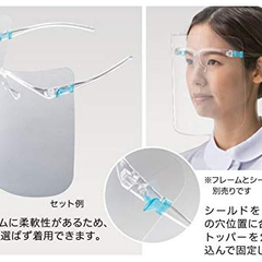 新品　メガネ型フェイスシールド