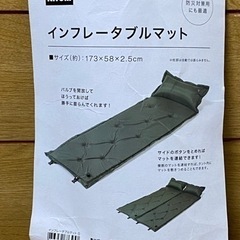 ニトリ　インフレータブルマット　2点セット　キャンプ　防災用の画像