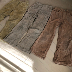 コーデュロイボトムス　3本セットの画像