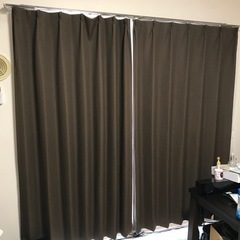 【済】【値下げ可】カーテン 178cm×2(レースカーテン込み)...