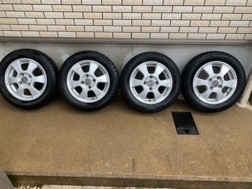 【お取引中】スタッドレス155/65/R13アルミホイール付4本、軽自動車にどうぞ！