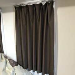 【済】【値下げ可】カーテン 111cm×2(レースカーテン込み)...