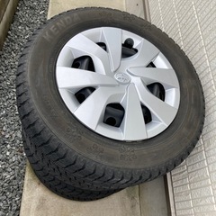 トヨタ130系ヴィッツ純正鉄ホイール5J-14 純正ホイールキャ...