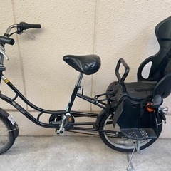 チャイルドシート付き自転車
