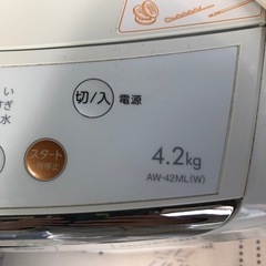 【取引決定】TOSHIBA 洗濯機　AW-42ML  2012年製の画像