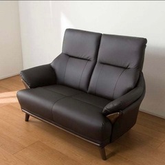中古品★ニトリNシールドソファ★コウテイ★合皮★2人用