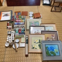 日本画絵の具等セット