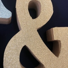 ウエディング　イニシャルオブジェの画像