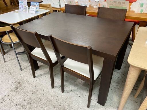 ベーシックなシンプルセット！【愛品館 江戸川店】ニトリ　ダイニングテーブル5点セット　ダイニングセット　「お問い合わせ番号：152-007840-007」