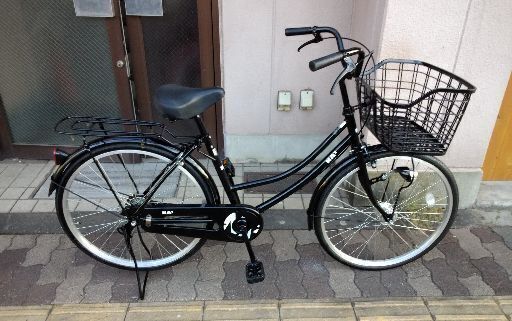 NA2オートライト24インチ自転車 NA2] 24吋ファミリーサイクル シンプル/LEDオート/ブラック