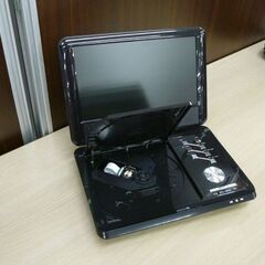 ポータブル DVDプレーヤー 9インチ スイベル液晶 FLS FLS-P001 180度回転 ブラック 苫小牧西店の画像