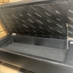 2人掛けソファーベッド(オットマン兼スツール付き)の画像