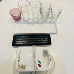 ホットサンドメーカー　グラス　お皿　決まりました！