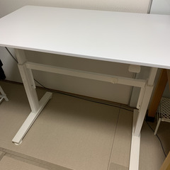 [山善] 昇降式デスク (ガス圧式) スタンディングデスク