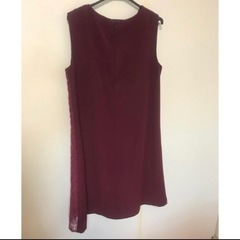 パーティードレス ボルドー 赤の画像