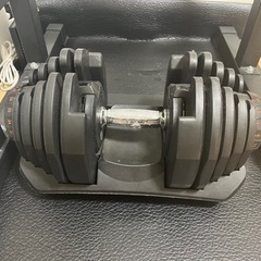 自宅 筋トレセット 懸垂バー 可変式ダンベルの画像