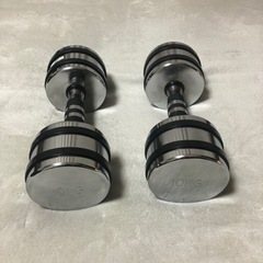 クロームダンベル 10kg セット