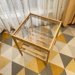 (現金)IKEA ネスナ　ベットサイドテーブル　36X35cmの画像