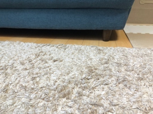 ニトリ　3人用布張りソファ