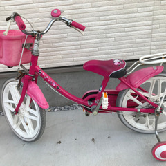 女の子　自転車　18インチ　キティー　子供用