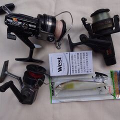 釣り具　中古リール3点　ルアー1点
